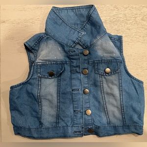 Child’s thing denim vest